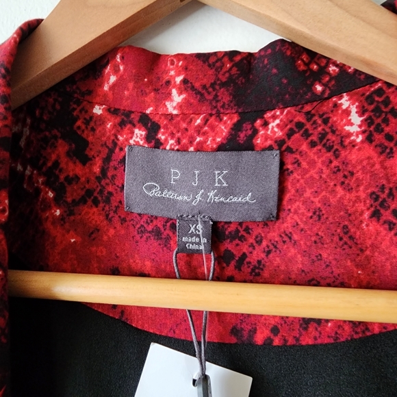 PJK Patterson J. Kincaid Snake Skin Open Blazer - Picture 5 of 7